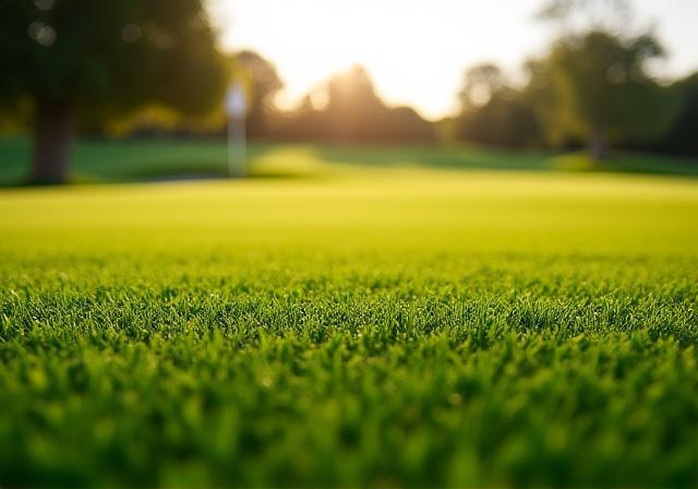 Dettaglio della manutenzione del green